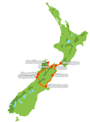 5 Day Water, Rocks and TranzAlpine Loop